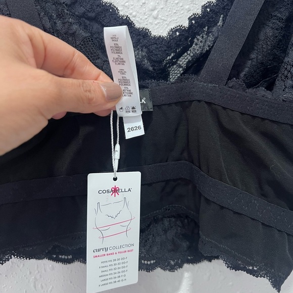 Cosabella Never Say Never Extended Sweetie Bralette M - Picture 10 of 12